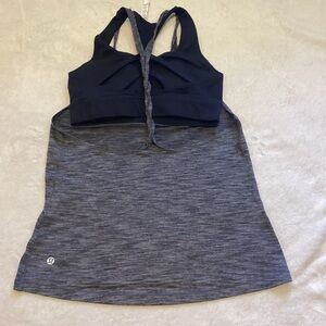 lululemon athletica Racerback Tank - Black & Heather Gray